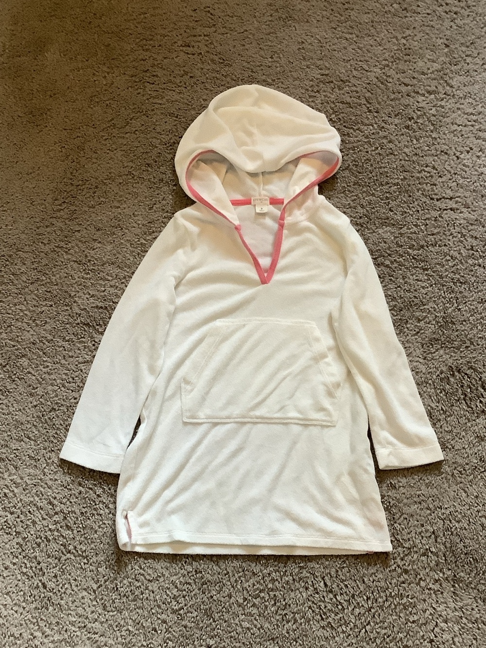 Crewcuts Girls' Hooded Tunic in Towel Terry